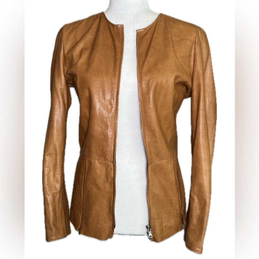 David 2 Leather Factory by Franco Fonati Tan
Genuine Italian Leather Jacket S - Picture 3 of 10